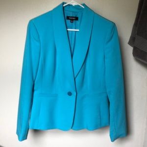 Nine West size 4 suit jacket robins egg blue